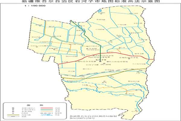 新疆石河子市地图图片